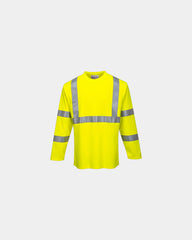 T-Shirt langarm Portwest zum Personalisieren - Gelb