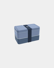 Lunchbox 2 Fächer Goodjour zum Personalisieren - Marineblau-Himmelblau