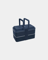 Lunchbox 2 Fächer Goodjour zum Personalisieren - Marineblau