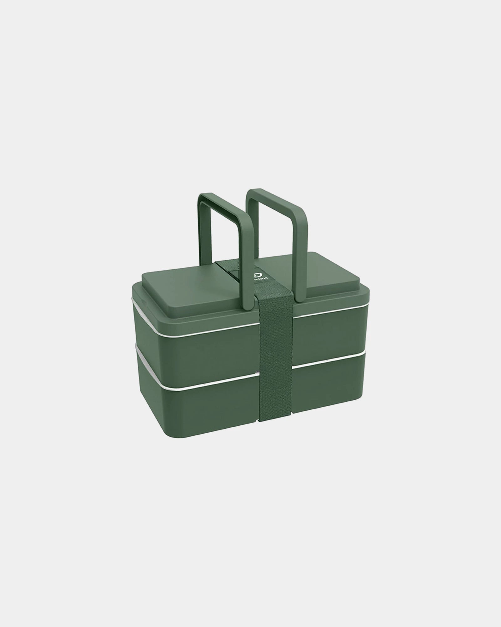 Lunchbox 2 Fächer Goodjour zum Personalisieren - Grün
