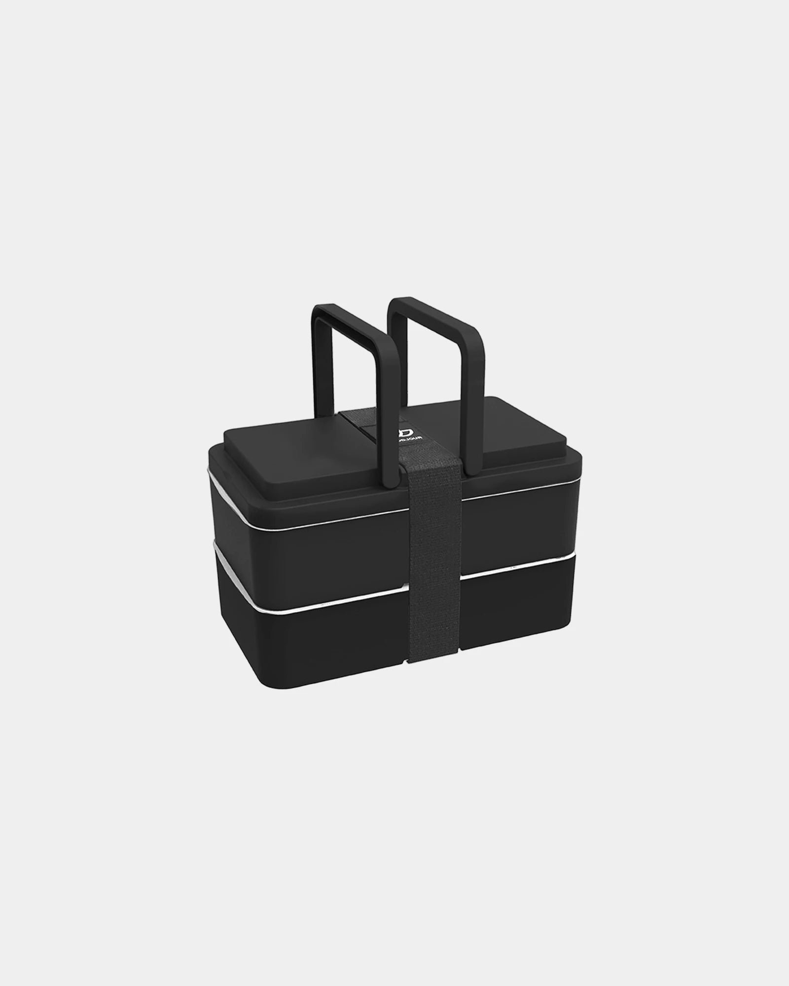Lunchbox 2 Fächer Goodjour zum Personalisieren - Schwarz