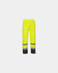 Regenhose Hi-Vis zum Personalisieren - Gelb-Schwarz