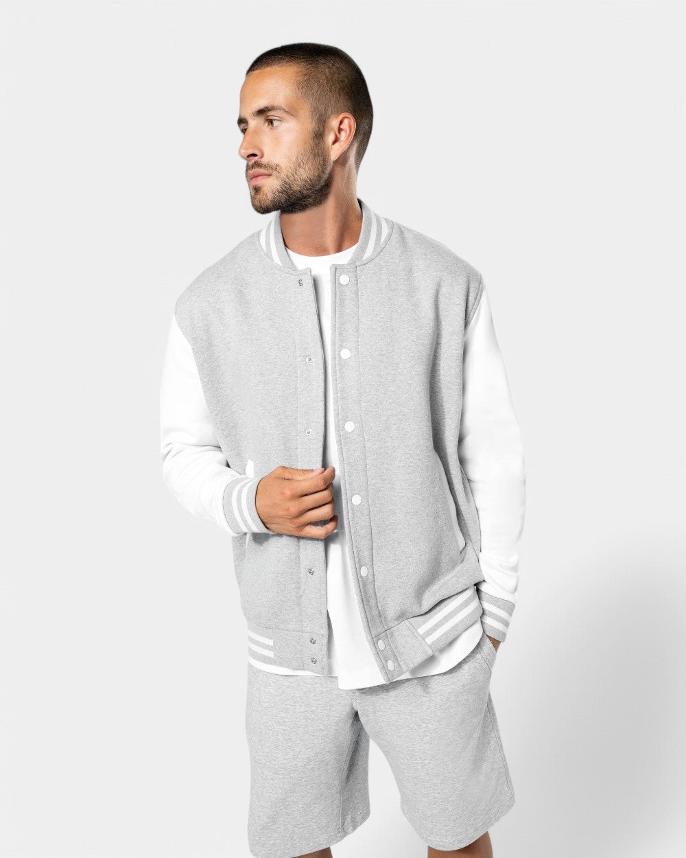 Teddy-Blouson aus Sweatstoff Unisex zum Personalisieren - 12