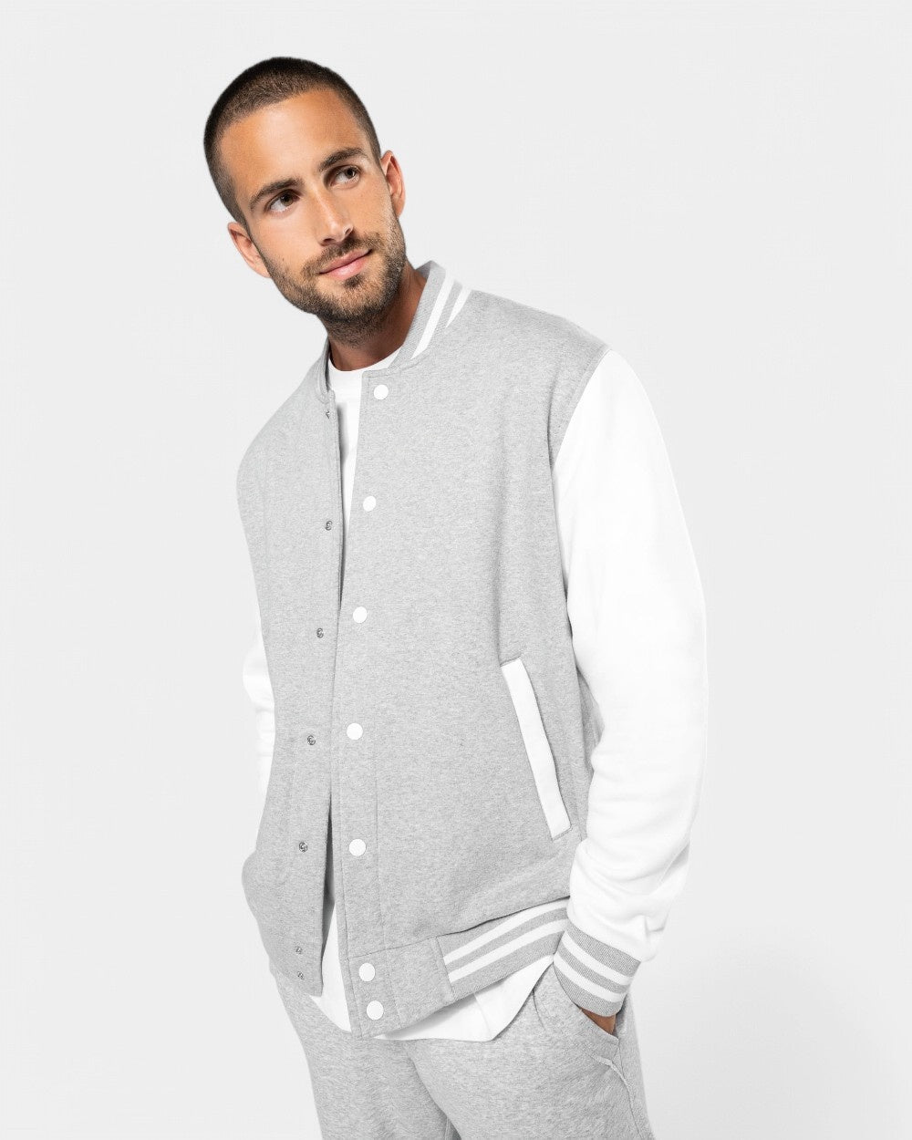 Teddy-Blouson aus Sweatstoff Unisex zum Personalisieren - 11