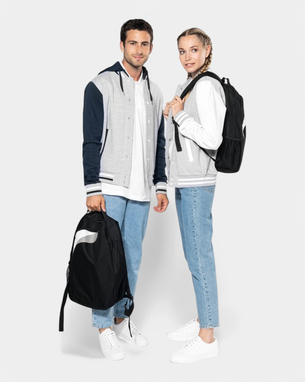 Teddy-Blouson aus Sweatstoff Unisex zum Personalisieren - 21