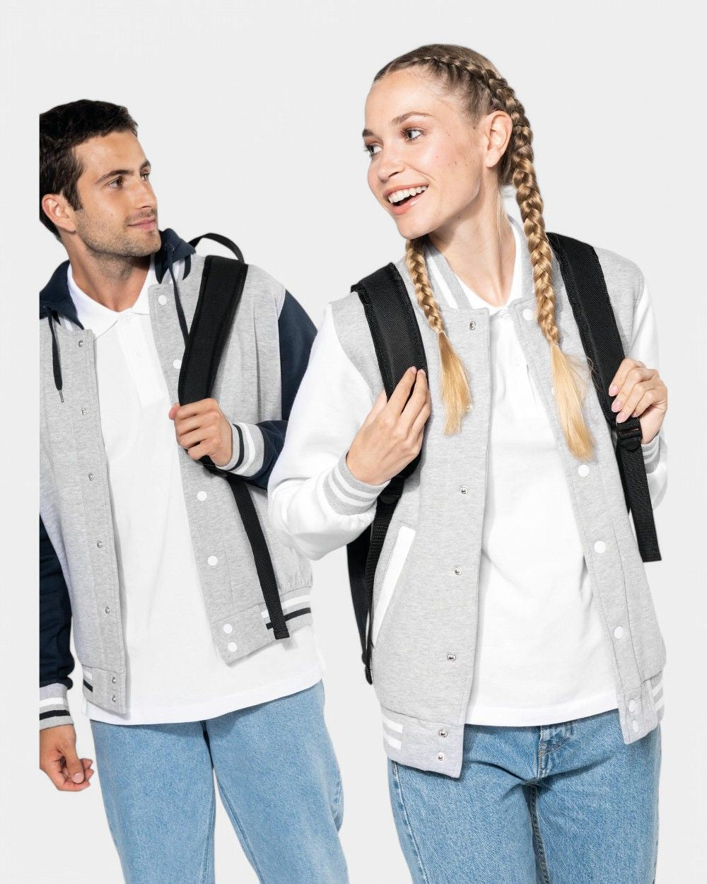 Teddy-Blouson aus Sweatstoff Unisex zum Personalisieren - 5