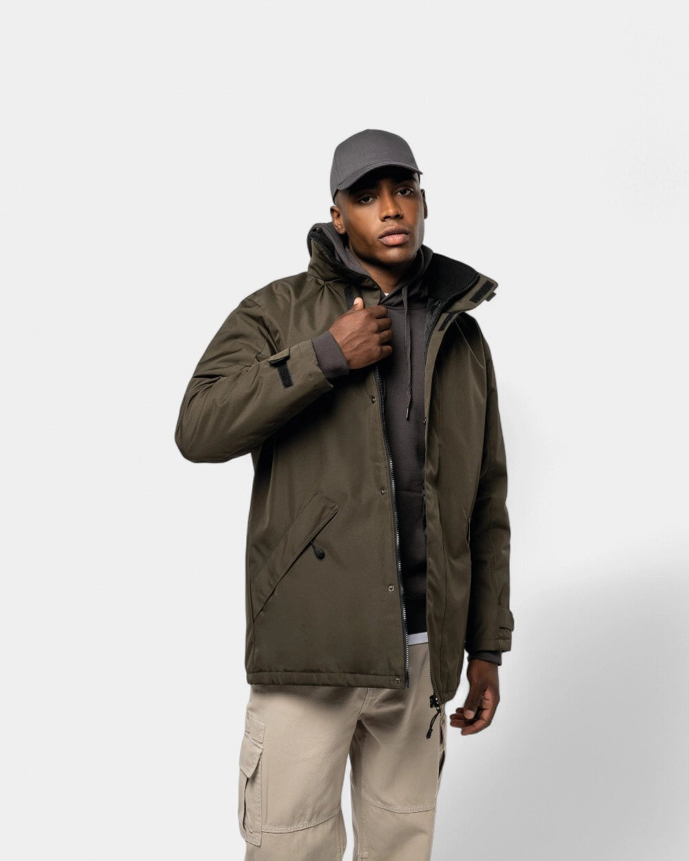 Herren-Kapuzenparka zum Personalisieren - 3