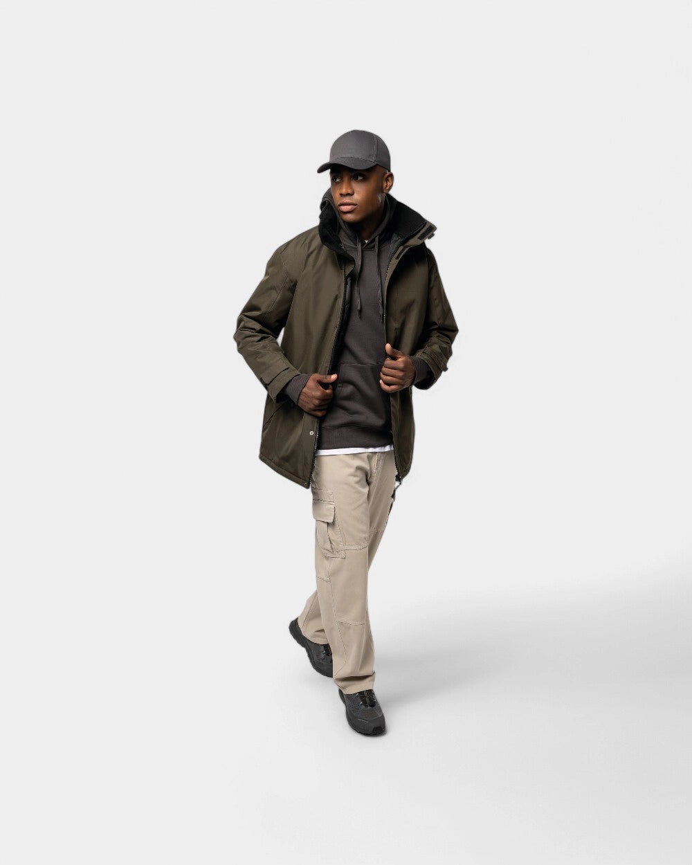 Herren-Kapuzenparka zum Personalisieren - 1