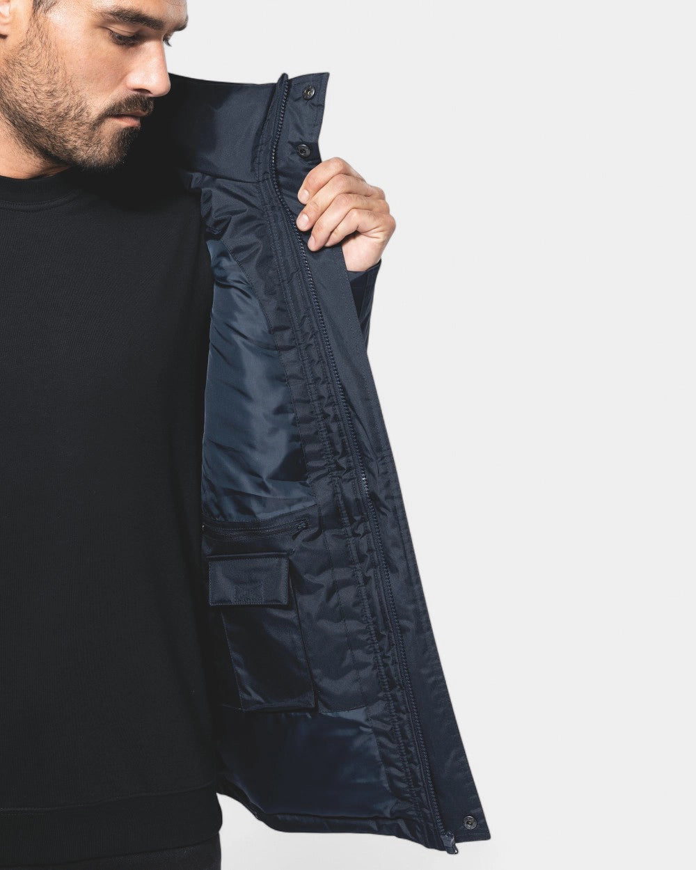 Herrenjacke mit abnehmbaren Ärmeln zum Personalisieren - 8