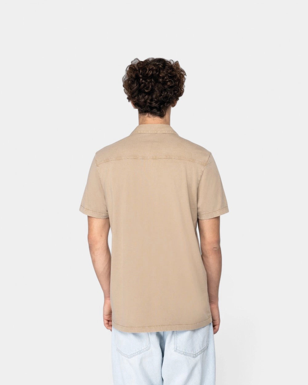 Kurzarmhemd im Washed-Look für Herren zum Personalisieren - 2