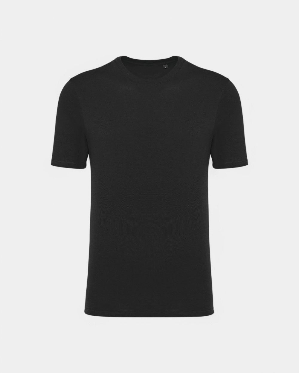 Rundhals-T-Shirt Made in Europe unisex personalisierbar - Schwarz
