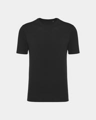 Rundhals-T-Shirt Made in Europe unisex personalisierbar - Schwarz