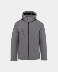 Herren-Kapuzenjacke zum Personalisieren - Marl-Grau