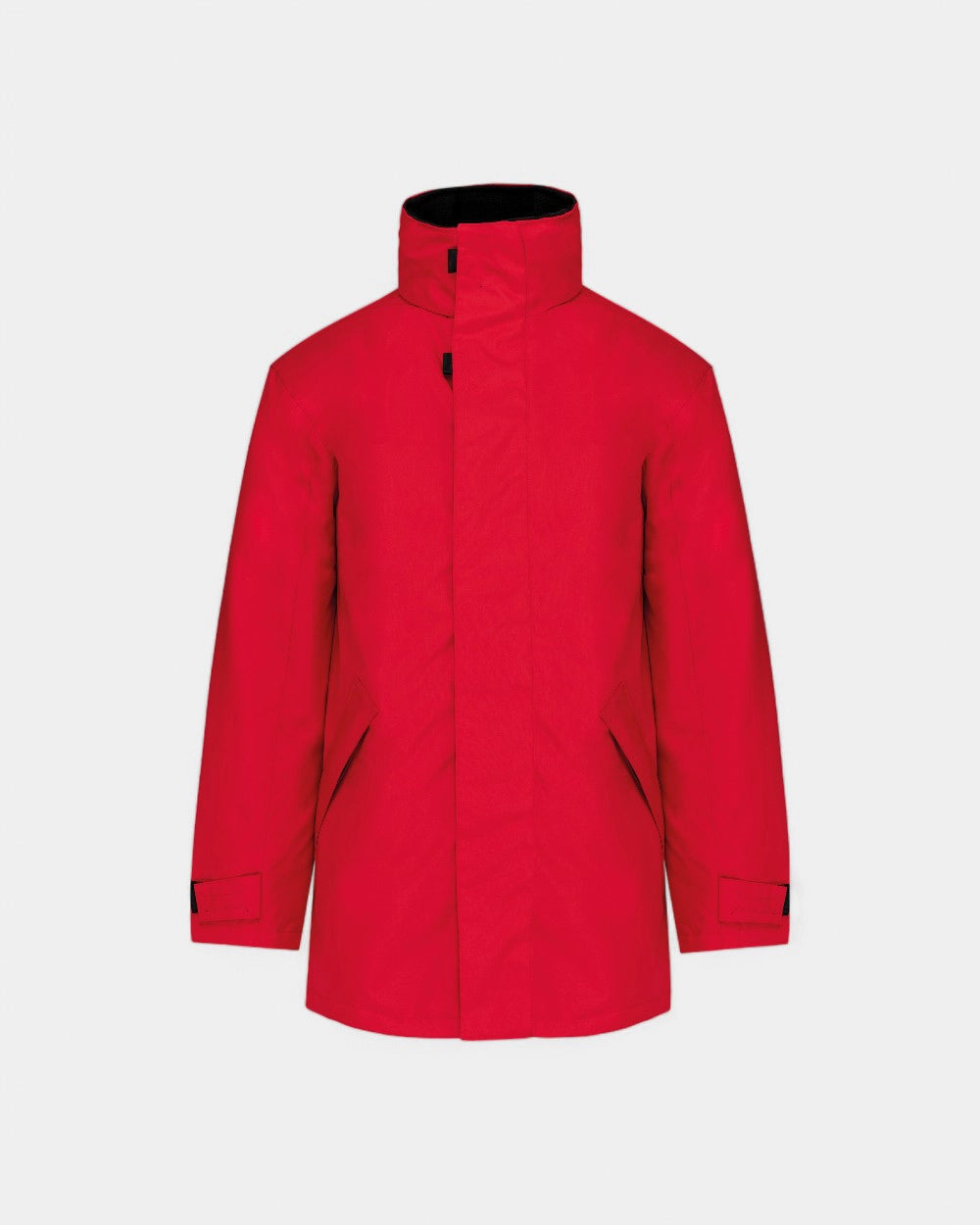 Herren-Kapuzenparka zum Personalisieren - Rot