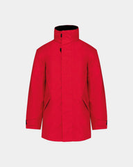 Herren-Kapuzenparka zum Personalisieren - Rot