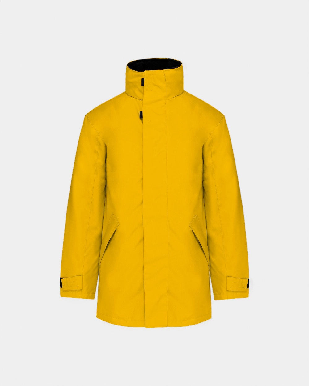 Herren-Kapuzenparka zum Personalisieren - Gelb