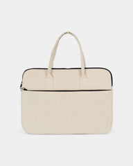 Personalisierbare Laptoptasche aus 100% Baumwolle - Natur