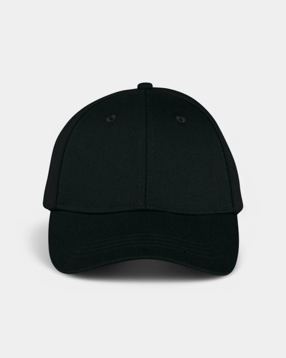 Umweltfreundliche 6-Panel-Unisex-Kappe zum Personalisieren - Schwarz