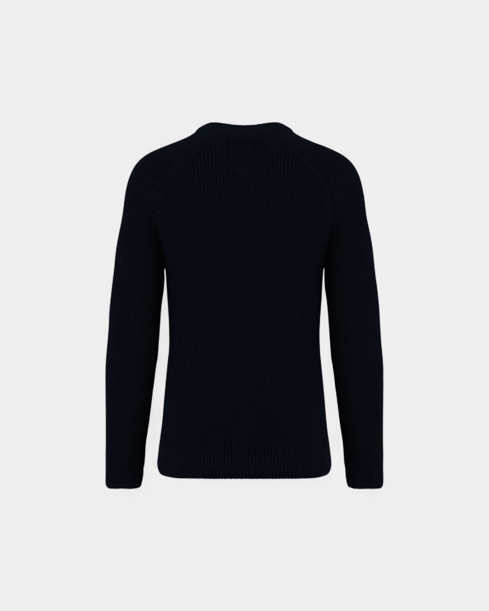 Umweltfreundlicher Grobstrick-Herrenpullover zum Personalisieren - Schwarz