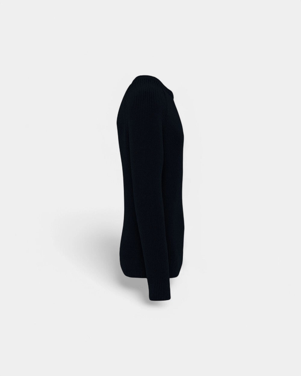 Umweltfreundlicher Grobstrick-Herrenpullover zum Personalisieren - Schwarz