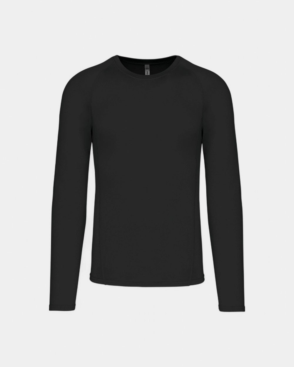 Sport-Langarmshirt Unisex zum Personalisieren - Schwarz