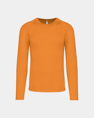 Sport-Langarmshirt Unisex zum Personalisieren - Orange