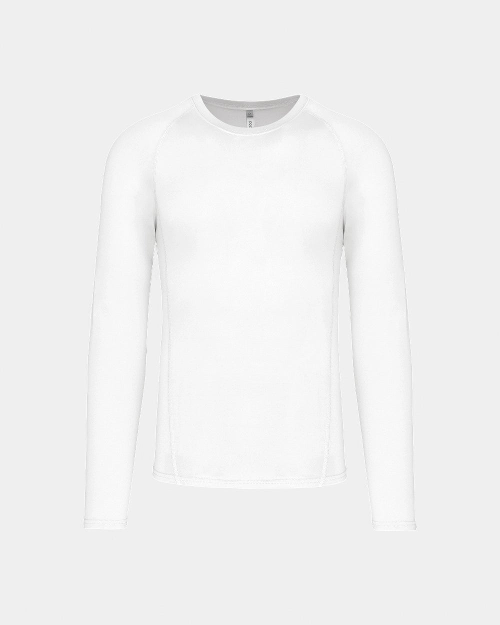Sport-Langarmshirt Unisex zum Personalisieren - Weiß
