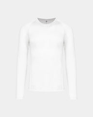 Sport-Langarmshirt Unisex zum Personalisieren - Weiß