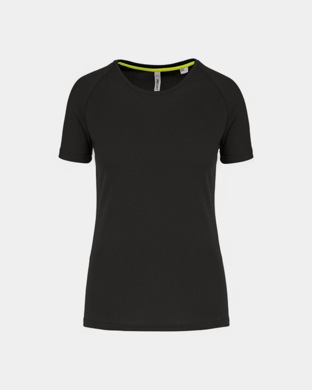 Recyceltes Damen-Sport-T-Shirt zum Personalisieren - Schwarz