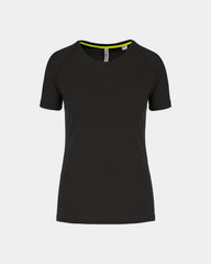 Recyceltes Damen-Sport-T-Shirt zum Personalisieren - Schwarz