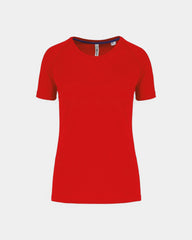 Recyceltes Damen-Sport-T-Shirt zum Personalisieren - Rot