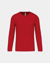 Sport-Langarmshirt für Herren zum Personalisieren - Rot