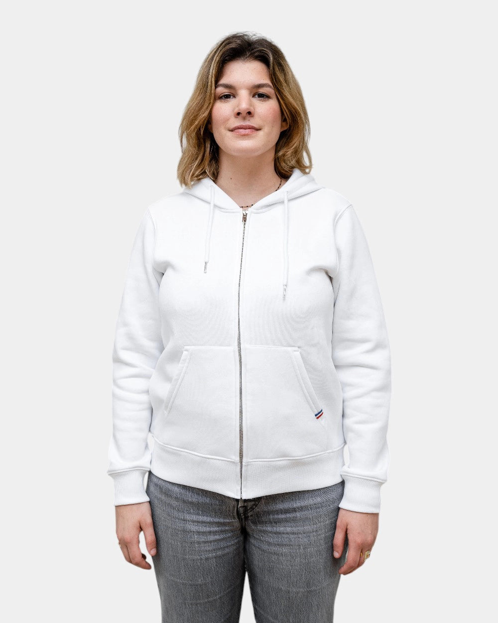 Damen-Zip-Hoodie aus Fleece zum Personalisieren - 4