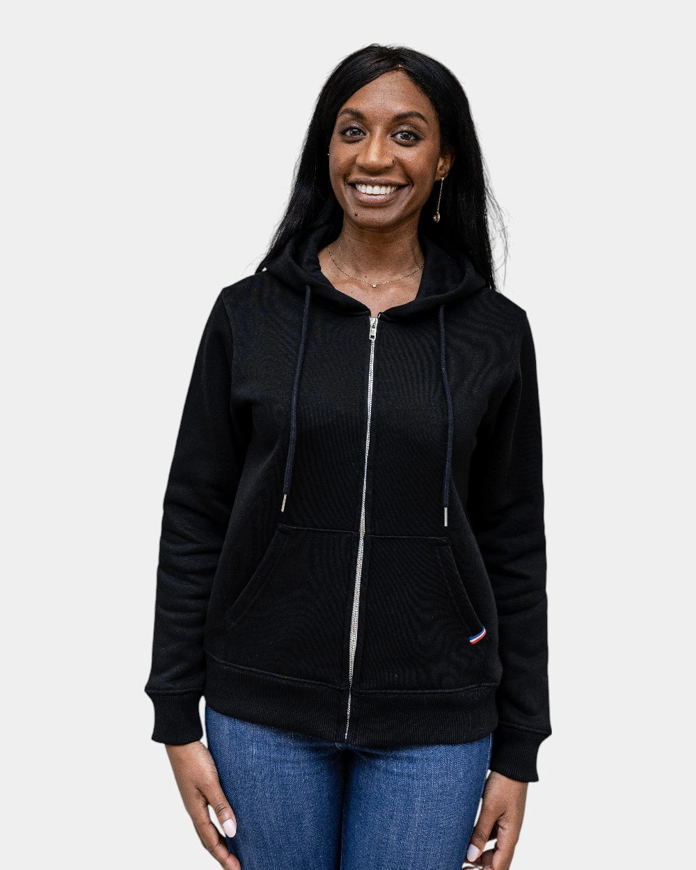 Damen-Zip-Hoodie aus Fleece zum Personalisieren - 19