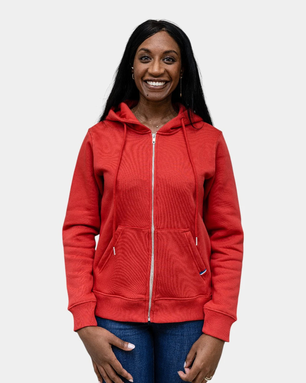 Damen-Zip-Hoodie aus Fleece zum Personalisieren - 23