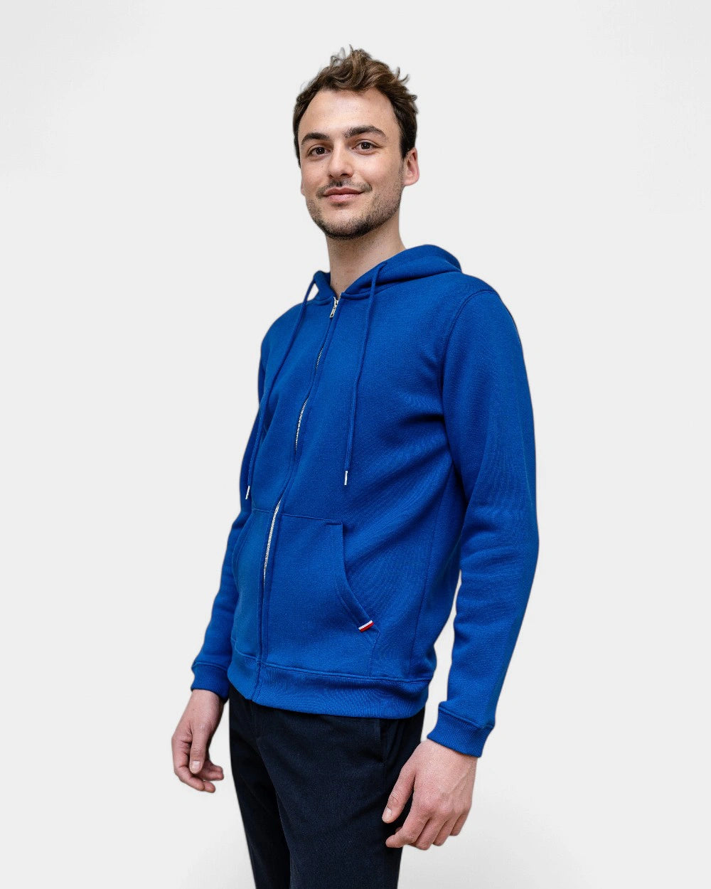 Herren-Zip-Sweatshirt Made in France zum Personalisieren