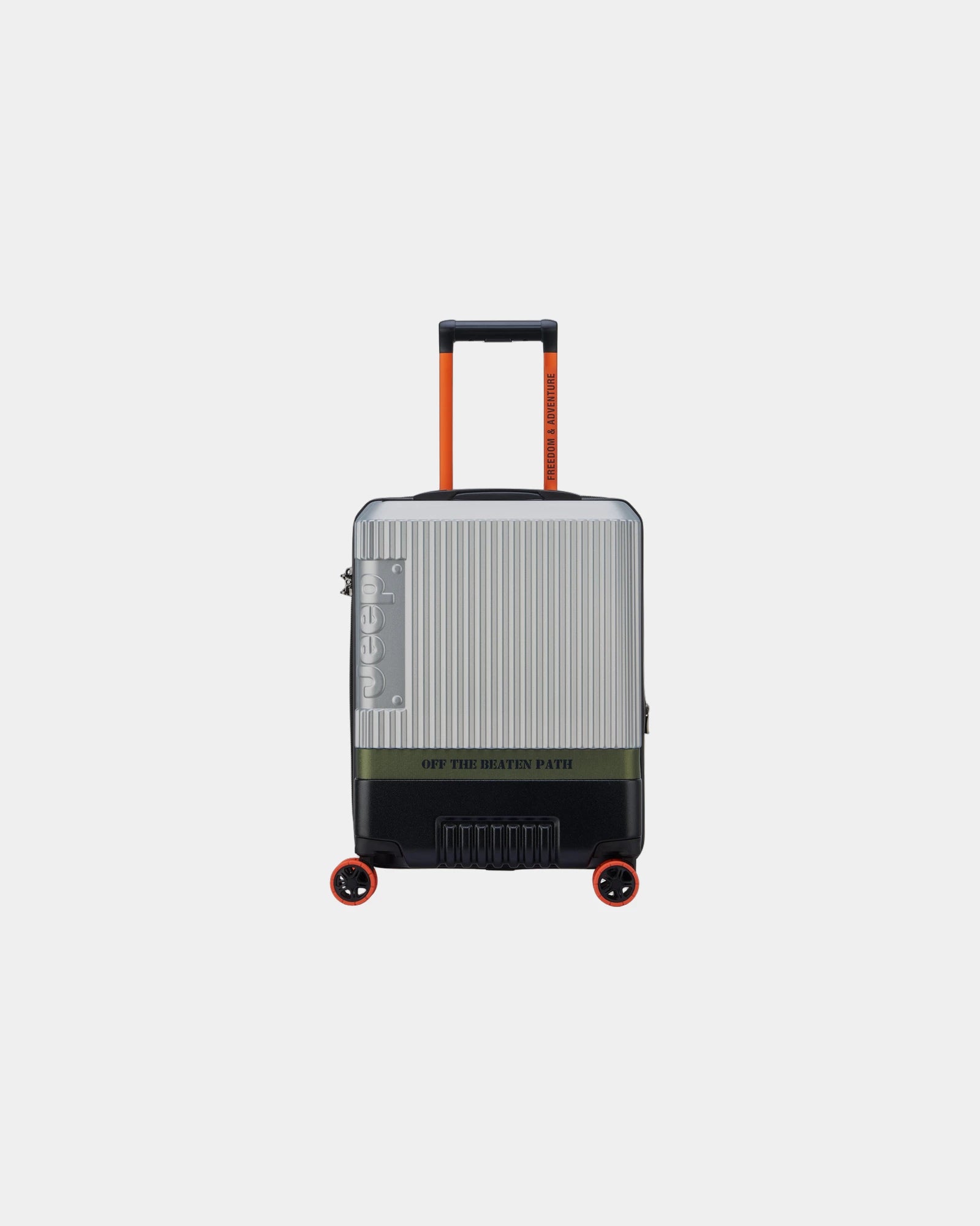 Koffer Kabine Polycarbonat 55 cm zum Personalisieren - Silber