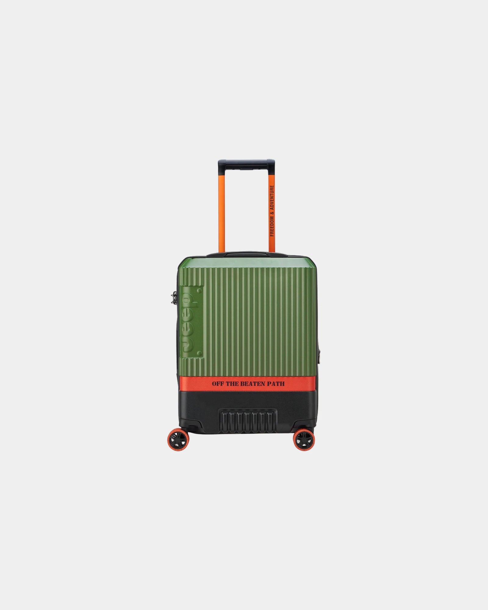 Koffer Kabine Polycarbonat 55 cm zum Personalisieren - Grün