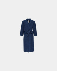 Bademantel Baumwolle Frottee 400 g/m² zum Personalisieren - Marineblau
