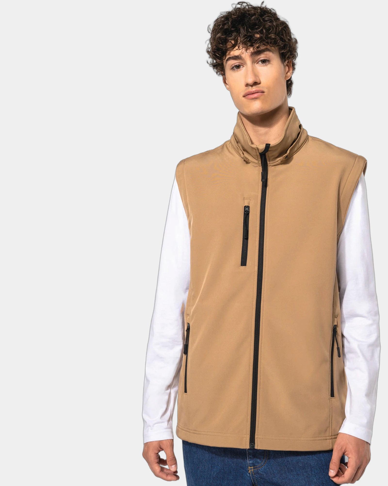 Veste Softshell 3-lagig unisex mit abnehmbaren Ärmeln zum Personalisieren - 3