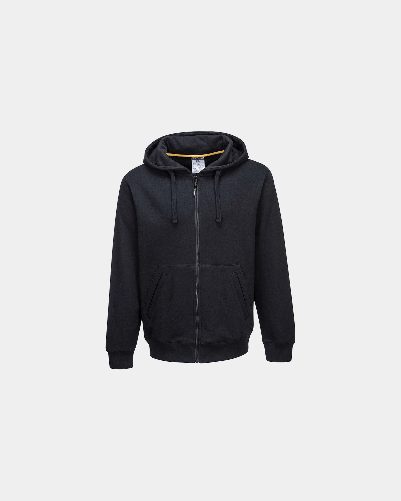 Personalisierbarer Polyester-Baumwoll-Sweatshirt zum Personalisieren - Schwarz-Himmelblau