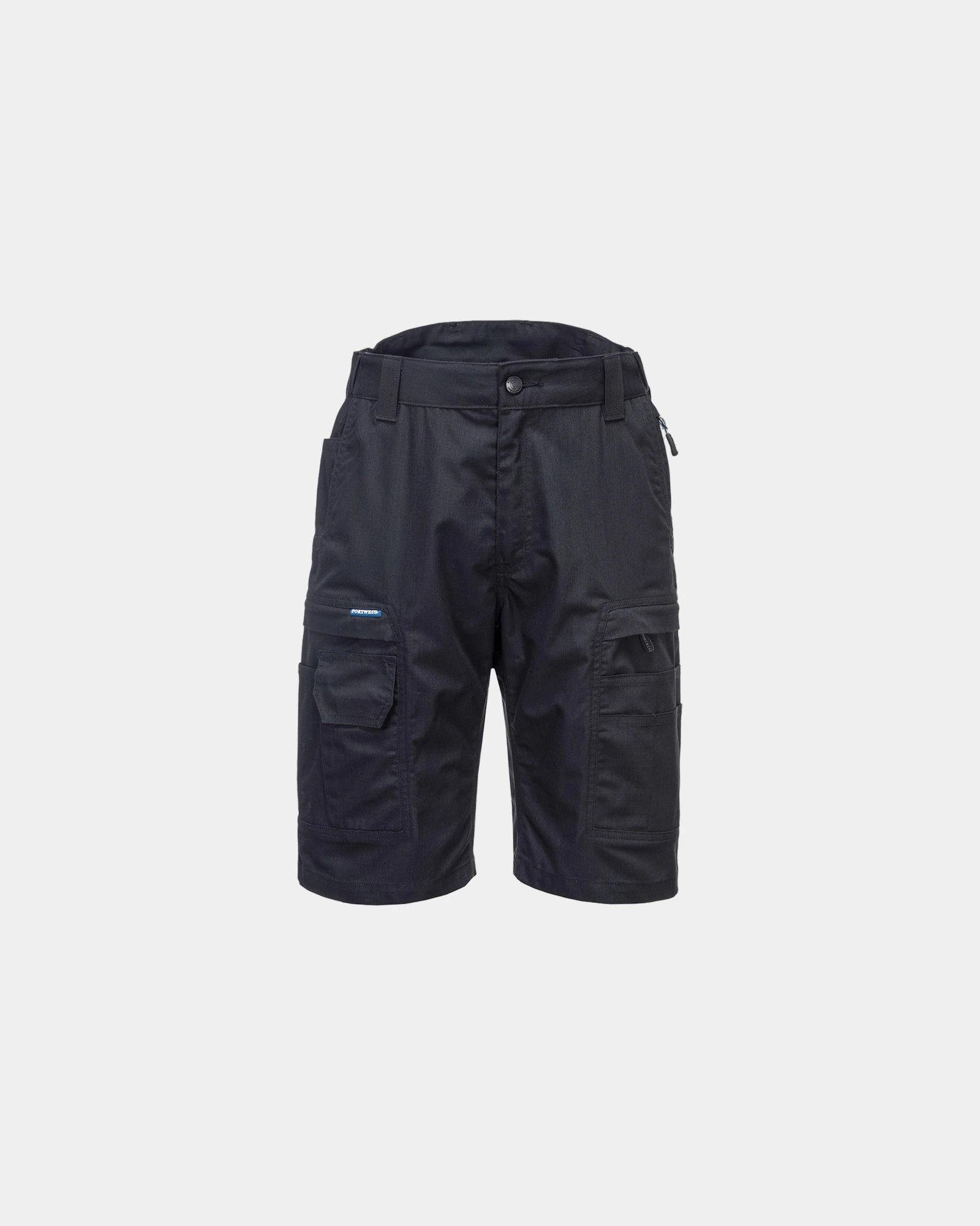 Bermuda Ripstop KX3 zum Personalisieren - Schwarz-Himmelblau