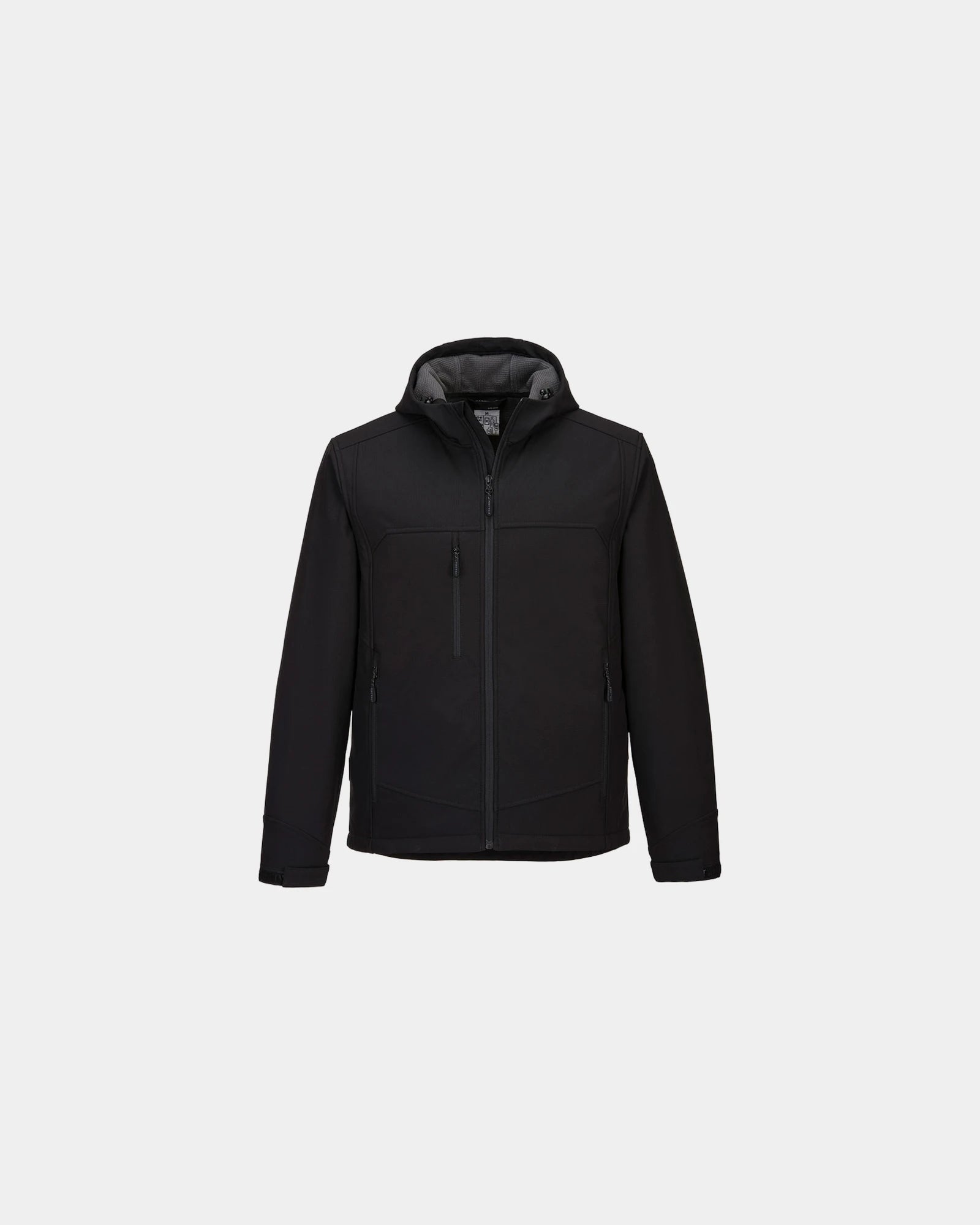 Softshelljacke KX3 3-lagig zum Personalisieren - Schwarz-Himmelblau