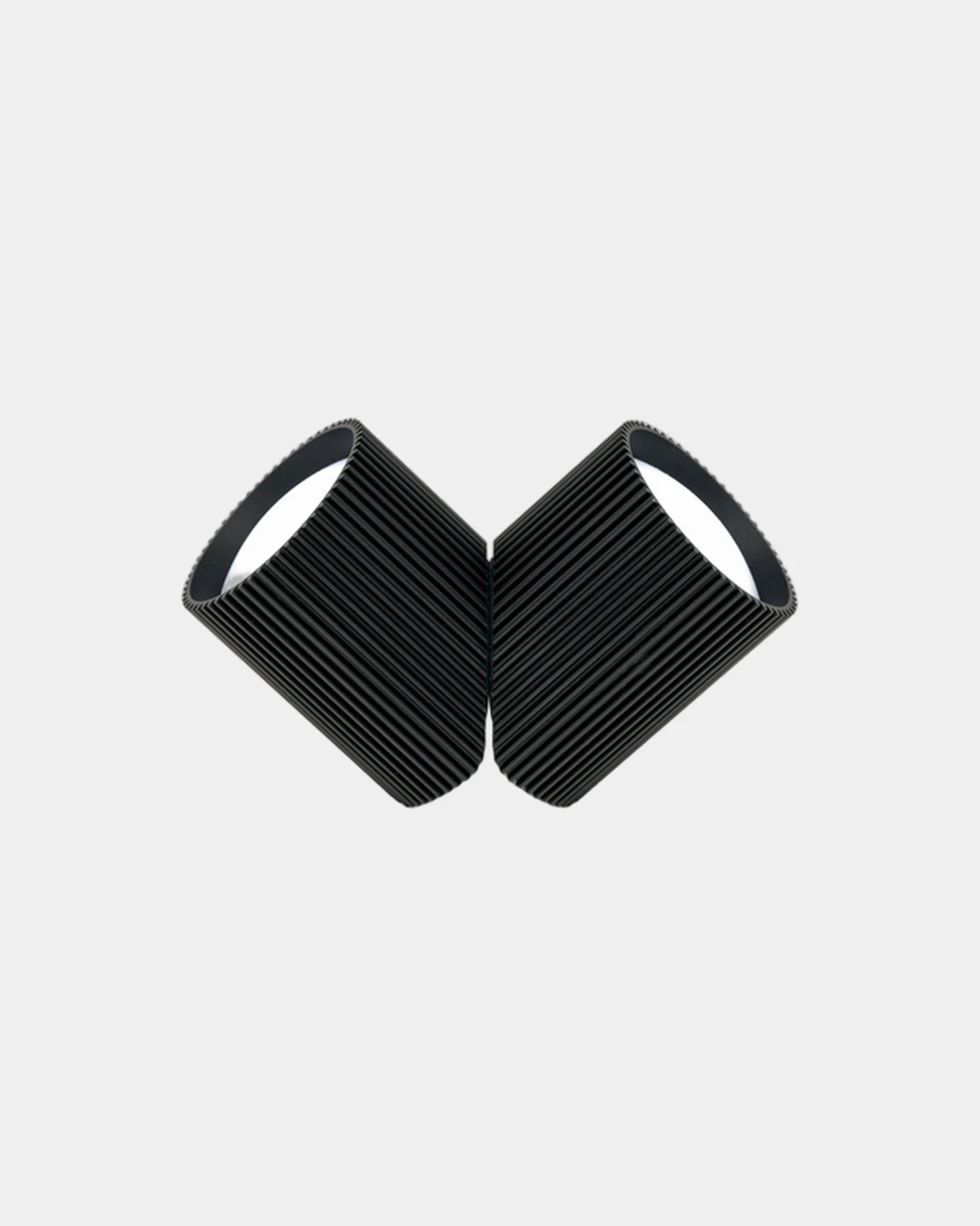 Duo-Lampe Aluminium Lexon Ray Light zum Personalisieren - Matt Schwarz