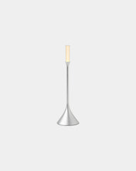 LED-Lampe Aluminium Lexon Steli Candle zum Personalisieren - Poliertes Aluminium