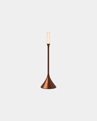 LED-Lampe Aluminium Lexon Steli Candle zum Personalisieren - Bronze