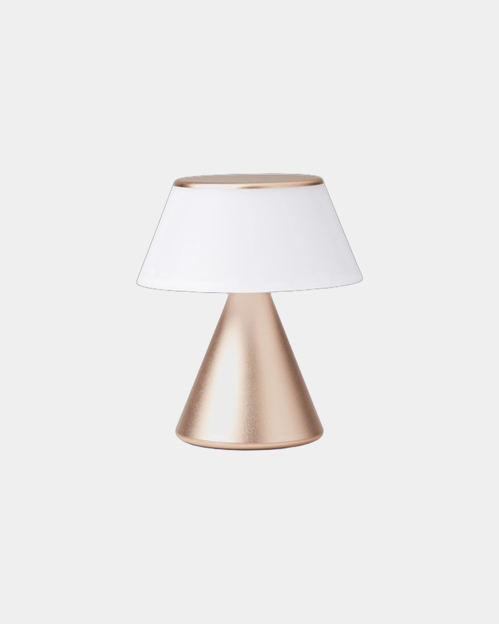 Lampe LED Aluminium Lexon LUMA M zum Personalisieren - Weiches Gold