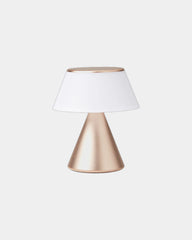 Lampe LED Aluminium Lexon LUMA M zum Personalisieren - Weiches Gold