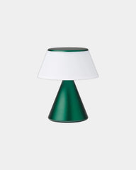 Lampe LED Aluminium Lexon LUMA M zum Personalisieren - Dunkelgrün