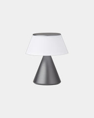 Lampe LED Aluminium Lexon LUMA M zum Personalisieren - Gun Metal